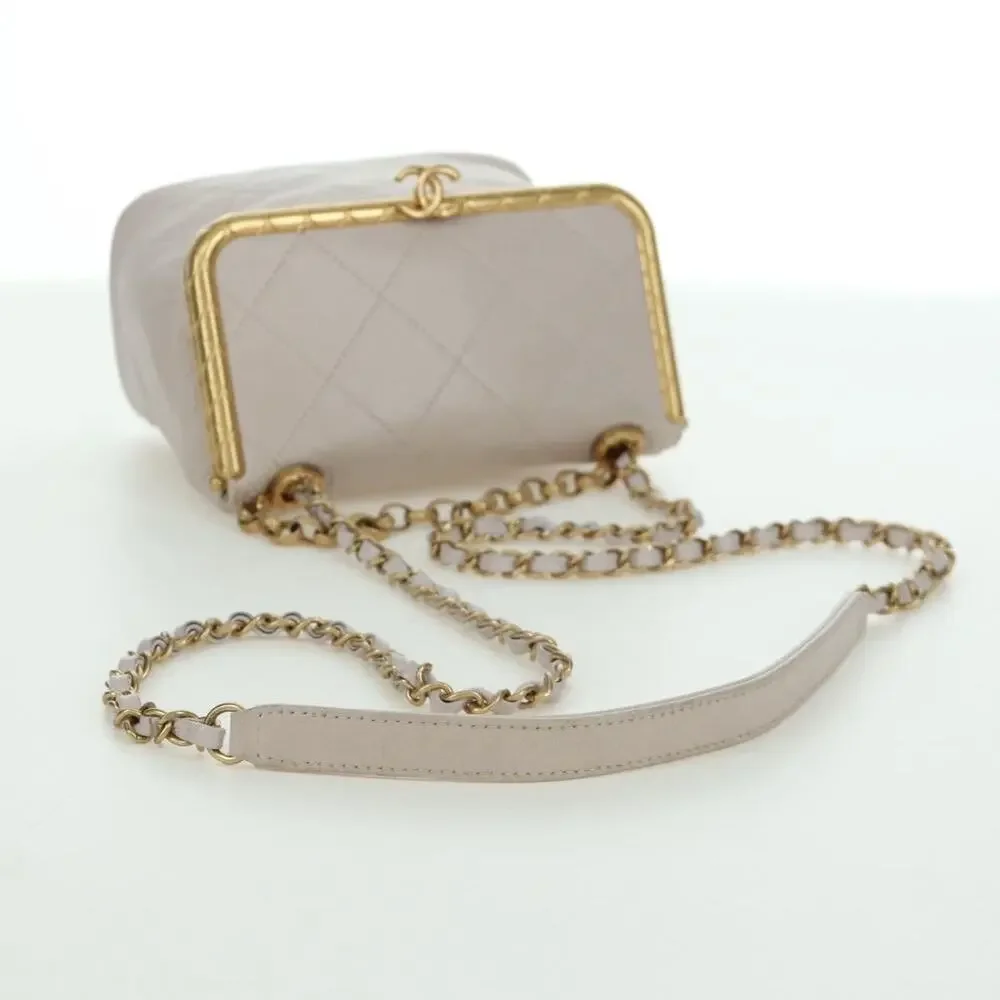 Chanel Chain Matelasse Shoulder Bag Pink